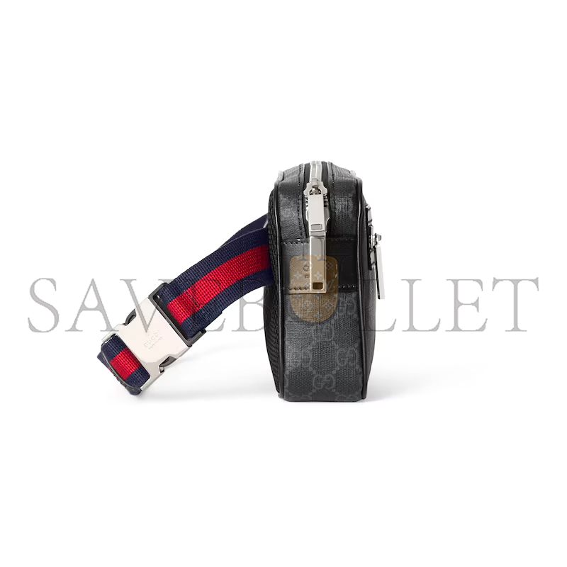 G*u*i gg black small belt bag ‎792094 (24*14*5.5cm)